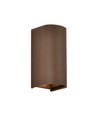 10W LED wandlamp 3-in-1 - Corten behuizing, IP65, up/down light, incl. lichtbron