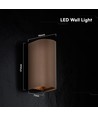 10W LED wandlamp 3-in-1 - Corten behuizing, IP65, up/down light, incl. lichtbron