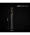 V-Tac 6W LED tuinlamp - Zwart, IP65, 3000K, Cree chip, 6 jaar garantie