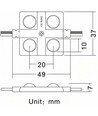 2W Waterdichte LED-module - 12V DC, IP65, ideaal voor reclameborden en maatwerk
