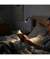 3W LED bedlamp met USB-oplader - USB-A en USB-C, CREE chip, zwart, incl. lichtbron