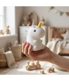 MOCHI Eenhoorn nachtlampje van zachte siliconen - oplaadbaar, kleurwissel + warm wit
