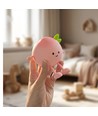 MOCHI Perzik nachtlampje van zachte siliconen - oplaadbaar, touch dimbaar