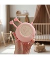 MOCHI Perzik nachtlampje van zachte siliconen - oplaadbaar, touch dimbaar