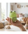 MOCHI Kikker nachtlampje met klok van zachte siliconen - oplaadbaar, kleurwissel + warm wit