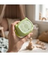 MOCHI Kikker nachtlampje met klok van zachte siliconen - oplaadbaar, kleurwissel + warm wit
