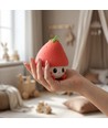 MOCHI Aardbei nachtlampje van zachte siliconen - oplaadbaar, touch-dimbaar
