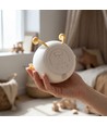 MOCHI Peer nachtlampje van zachte siliconen - oplaadbaar, kleurwissel + warm wit