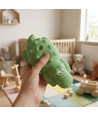 MOCHI Krokodil nachtlampje van zachte siliconen - oplaadbaar, kleurwissel + warm wit