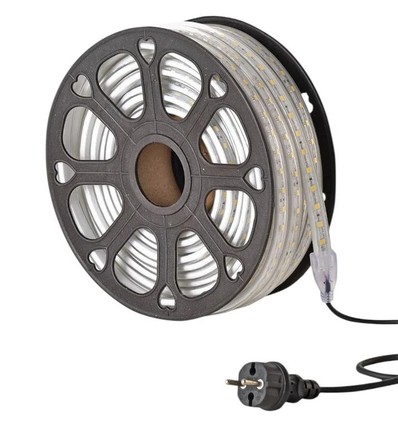 50m werkverlichting LED strip - 230V, IP65, 1500 lm/m, 12W/m, 4000K, Bouwverlichting