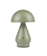 Oplaadbare LED tafellamp - Groen, Ø15cm, 22cm hoog, touch dimbaar, 3-in-1, IP20 binnen