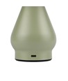 Oplaadbare LED tafellamp - Groen, Ø15cm, 22cm hoog, touch dimbaar, 3-in-1, IP20 binnen