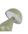 Oplaadbare LED tafellamp - Groen, Ø15cm, 22cm hoog, touch dimbaar, 3-in-1, IP20 binnen