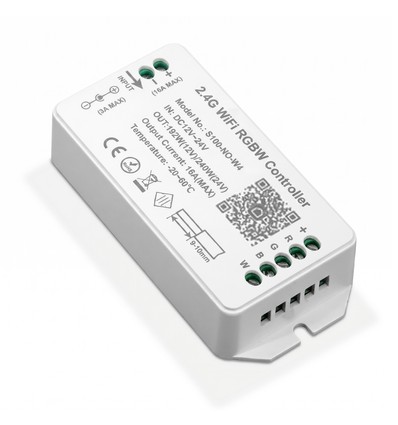 WiFi RGB+W-controller - Tuya Smart/Smart Life, zonder afstandsbediening, Google Home/Alexa compatibel, 12V (120W), 24V (240W)