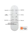 6 st. RGB+CCT Smart Home downlight - 5W LED, Bluetooth, afstandsbediening, werkt met Google Home en Alexa