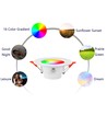 4 stuks RGB+CCT Smart Home downlight - 5W LED, Bluetooth, Google Home & Alexa