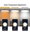 4 st. RGB+CCT Smart Home downlight - 5W LED, Bluetooth, afstandsbediening