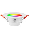 4 st. RGB+CCT Smart Home downlight - 5W LED, Bluetooth, afstandsbediening