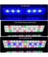 75-93 cm aquarium armatuur - 22W LED, wit/blauw/rood/groen/paars, verstelbare lengte, IP66
