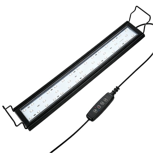 75-93 cm aquarium armatuur - 22W LED, wit/blauw/rood/groen/paars, verstelbare lengte, IP66