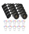 10 stuks Zigbee inbouwspot Inno88 - Incl. Hue compatibele GU10 lampen, zwart, IP44, geschikt voor isolatie