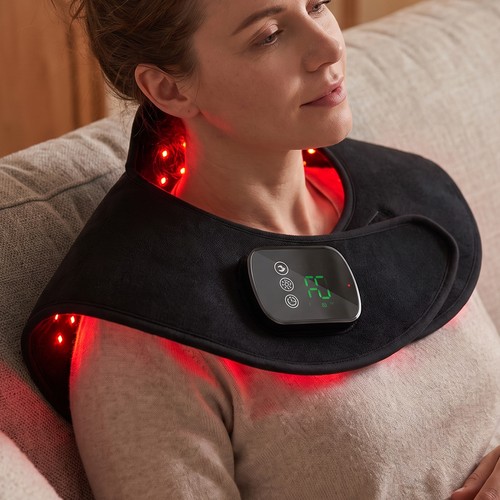 Lichttherapie sjaal voor nek en sleutelbeen - Infrarood, met timer