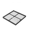 40W Plafondlamp, Instelbaar Watt en CCT - 3 lichtkleuren, 24/35/40W, 5 jaar garantie, Vierkant, Zwarte rand