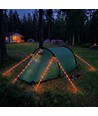 3m oranje touw met licht - karabijnhaak, max. 80 kg belasting