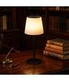 Oplaadbare RGBW LED tafellamp met zonnecel - Wit, afstandsbediening