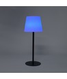 Oplaadbare RGBW LED tafellamp met zonnecel - Wit, afstandsbediening