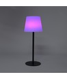 Oplaadbare RGBW LED tafellamp met zonnecel - Wit, afstandsbediening