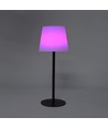 Oplaadbare RGBW LED tafellamp met zonnecel - Wit, afstandsbediening