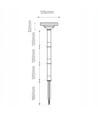 1W solar tuinlamp met prikpen CCT - 3 lichtkleuren, verstelbare hoogte, IP65, zwart