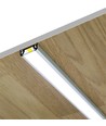 1m aluminium profiel SURFACE10 BC/UX - Wit gelakt, opbouw, LED profiel