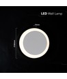 V-Tac 6W LED wandlamp - CREE chip, wit, IP20, 6 jaar garantie, draaibaar