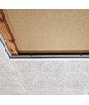Inbouwframe voor 60x60 LED-paneel - Nieuw model, past op Troldtekt zonder aanpassing, witte rand