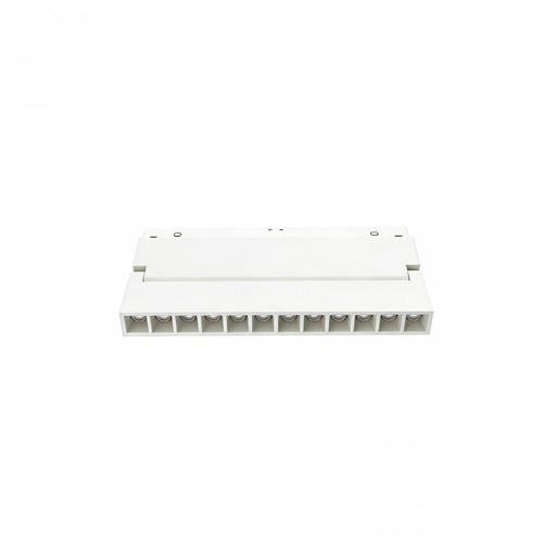 12W System Shift Grid S verstelbare lineaire railspot - CCT switch, wit, 22,5 cm, 48V