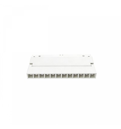 12W System Shift Grid S verstelbare lineaire railspot - CCT switch, wit, 22,5 cm, 48V