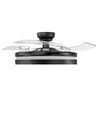 Plafondlamp met verborgen ventilator - RA90, CCT, 60W, zwart