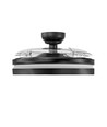 Plafondlamp met verborgen ventilator - RA90, CCT, 60W, zwart
