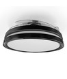 Plafondlamp met verborgen ventilator - RA90, CCT, 60W, zwart