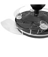 Plafondlamp met verborgen ventilator - RA90, CCT, 60W, zwart