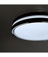 Plafondlamp met verborgen ventilator - RA90, CCT, 60W, zwart