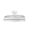 Plafondlamp met verborgen ventilator - RA90, CCT, 60W, wit