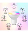 V-Tac 5W Smart Home LED-lamp - Tuya/Smart Life, werkt met Google Home, Alexa en smartphones, GU10 Spot