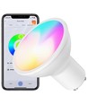 4x GU10 5W Smart Home LED-lamp - Bluetooth, RGB+CCT, Tuya/Smart Life