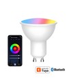 4x GU10 5W Smart Home LED-lamp - Bluetooth, RGB+CCT, Tuya/Smart Life