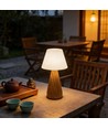Oplaadbare LED-tafellamp - Hout, touch dimbaar, 3-in-1, IP20 binnen