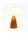 Oplaadbare LED-tafellamp - Hout, touch dimbaar, 3-in-1, IP20 binnen