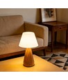 Oplaadbare LED-tafellamp - Hout, touch dimbaar, 3-in-1, IP20 binnen